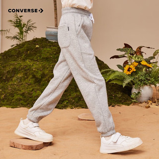 匡威（Converse）Converse 匡威童装男童保暖加绒长裤儿童针织休闲运动裤 岩岭灰(冬季加绒) 160/66(L)