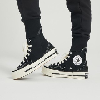 CONVERSE 匡威 Chuck 70 Plus 2022新款解构拼接厚底增高男女款高帮帆布鞋