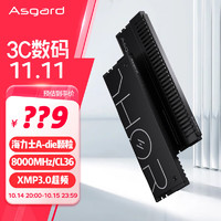 Asgard 阿斯加特 32GB(16Gx2)套 DDR5 8000 台式机内存条 雷神索尔马甲条