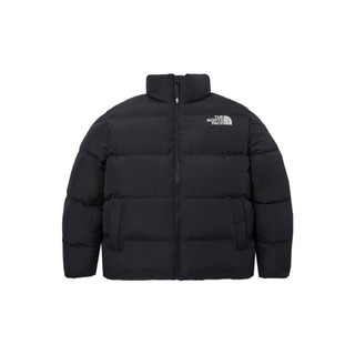 北面THE NORTH FACE LOFTYDOWNJACKET纯色休闲立领拉链羽绒服黑色