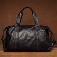 mantime 慢时光 男士真皮旅行包 10042858554614