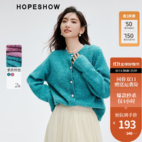 HOPESHOW 红袖 女士毛衣 圆领针织开衫