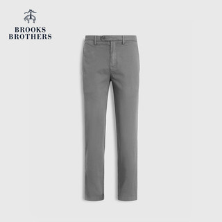 Brooks Brothers 男士微弹斜纹棉布修身通勤休闲长裤