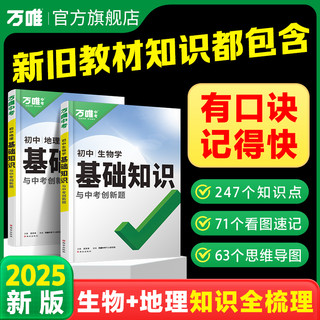 2025万唯初中生物地理基础知识会考