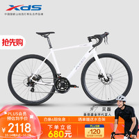 XDS 喜德盛 公路自行车2024版RT280超轻铝合金车架14速禧玛诺变速 线拉油碟 珍珠白 700C