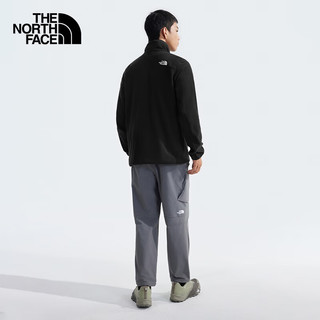 The North Face24秋冬北面抓绒衣男款户外保暖可做冲锋衣内胆抓绒外套8AYK 4H0/宇宙黑/晒单 L/175