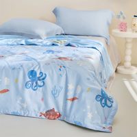 罗莱生活 LUOLAI 家纺儿童100%蚕丝被子被芯天丝夏凉被可水洗空调被夏季可机洗