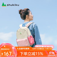 SHUKIKU 儿童书包1-3年级小学生书包超轻防泼水透气背包桃子果汁M+码