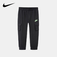 NIKE 耐克 小童装男童运动裤春秋Jordan儿童长裤 正黑色 110S(4)