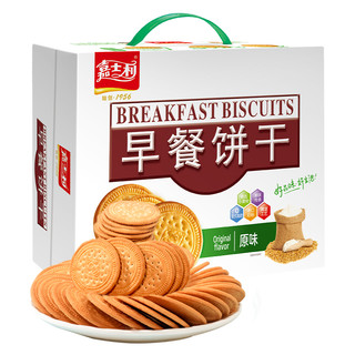 嘉士利 早餐饼干无糖礼盒 800g 原味