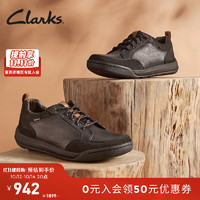 Clarks 其乐 艾什科系列 男士休闲皮鞋 261676497 黑色 40