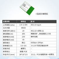 EBYTE 亿佰特 串口转wifi模块低功耗兼容ESP8266小体积无线透传PCB天线w600方案