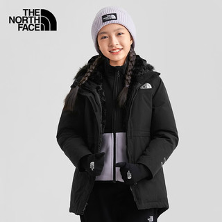 THE NORTH FACE 北面 童装女童羽绒服户外保暖鹅绒填充冬新款|7WOO JK3/黑色