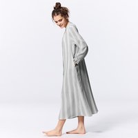 GU 极优 美国直邮GU by Uniqlo 糖果袖棉质睡衣连衣裙（长袖）+E纯棉纱布