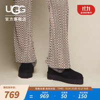 UGG【付定】秋季女士茸茸毛鞋领厚底便鞋雪地靴 1166733 BLK | 黑色 38