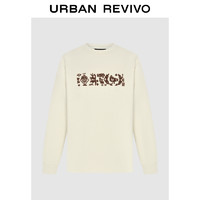 URBAN REVIVO UR男装休闲慵懒创意图案宽松长袖T恤UML440158