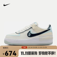 NIKE 耐克 AIR FORCE 1 SHADOW 女款运动鞋 DZ1847-107