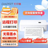 PrintMan 打印猿 无墨打印机A4家用打印手机无线连接小型打卷子作业 A4MINI+1卷纸