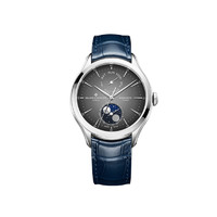 BAUME & MERCIER 名士 瑞士手表克里顿商务月相表盘鳄鱼皮带自动机械男表