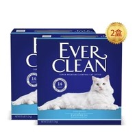 EVER CLEAN 铂钻 膨润土猫砂 蓝标 11.3千克*2盒