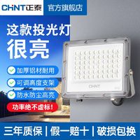 CHNT 正泰 led投光灯强光防水防尘工地工程家用农村户外照明庭院探照射