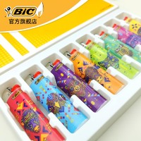 BiC 比克 打火机 J3(动物图腾)纤细系列一次性打火机 法国品牌图案砂轮火机 J3动物图腾2盒装(图案随机) 16支