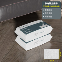 朗净 静电除尘拖把家用免手洗一次性纸拖布 2包干巾（共40张）