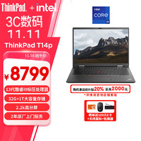 ThinkPad 思考本 T14p 2023款 十三代酷睿版 14.0英寸 轻薄本 黑色（酷睿i9-13900H、核芯显卡、32GB、1TB SSD、2.2K、IPS、60Hz、21J7A000CD）