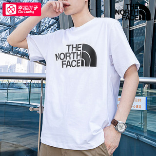 THE NORTH FACE 北面 短袖男装2024夏季新款纯棉半袖运动服户外透气休闲T恤