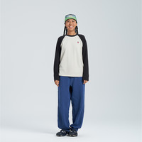 AnKoRau/安高若 女士秋运动轻量磨毛拼色长袖T恤A0243TS19