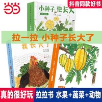 百亿补贴：小种子快长大3册  幼儿认知启蒙绘本图画书儿童科普绘本 当当正版