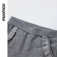 百亿补贴：MooMoo 莫莫 美特斯邦威旗下moomoo童装女童花边针织裤秋口袋木耳边休闲运动裤