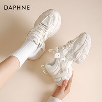 88VIP：DAPHNE 达芙妮 厚底老爹鞋女2024新款爆款网红爆款鞋子女休闲运动鞋女春季