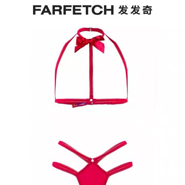 FARFETCH 发发奇 Maison Close女士背带式镂空设计内衣套组