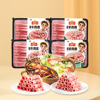 Anjoy 安井 精选火锅食材锁鲜组合 228g肥牛卷*2+228g肥羊卷*2