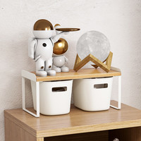 御仕家厨房置物架橱柜内分层调料放置架台面多功能零食杂物整理收纳架 【中号】曦白