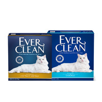 88VIP：EVER CLEAN 铂钻 EverClean美国铂钻猫砂除臭猫砂金标蓝标组合装21.5kg