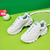 SKECHERS 斯凯奇 女鞋老爹鞋运动休闲鞋简洁绑带低帮秋季运动鞋增高