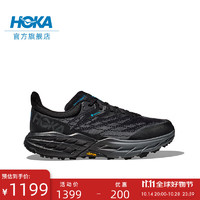 HOKA ONE ONE 男女鞋夏季飞速羚羊5越野跑步鞋SPEEDGOAT5 GTX减震透气防水 黑色/黑色-男 40