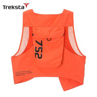TrekSta 特锐思达 752系列 多功能大口袋城市机能风格马甲背心 QM-VE81821 橙色 S