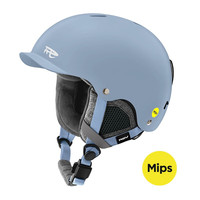 REV SPORTS 锐伍 中性滑雪头盔 RSH101 烟灰蓝（Mips） S