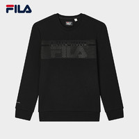 FILA 斐乐 张艺兴同款 FILA 斐乐官方男子套头卫衣2024冬季新款简约针织上衣