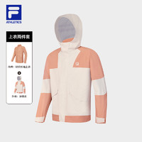 FILA 斐乐 官方男士梭织上衣两件套2024冬季新款健身运动宽松外套