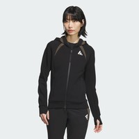 adidas 阿迪达斯 休闲修身连帽夹克外套女秋季新款adidas阿迪达斯官方轻运动JM0099