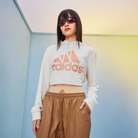 adidas 阿迪达斯 休闲简约舒适连帽长袖卫衣套头衫女装adidas阿迪达斯官方轻运动