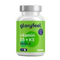 GloryFeel 欧洲直邮德国进口GloryFeel维生素D3+K2片活性vd3助钙吸收200片