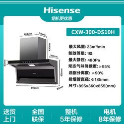 Hisense 海信 顶侧双吸抽油烟机厨房家用7字大吸力排烟机超薄三吸侧吸DS10