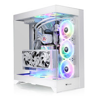 Thermaltake(Tt)CTE E550 TG 海景房机箱 电脑主机 (支持背插/三面玻璃/EATX主板/支持420水冷) 白色