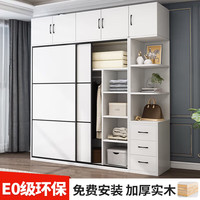 移动端、京东百亿补贴：卓禧 实木 衣柜 100厘米主柜 两门