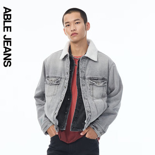 ABLE JEANS 24冬季男士卡车司机棉服861050 浅烟灰 XS